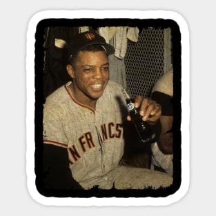 Willie Mays in San Francisco Giants Sticker